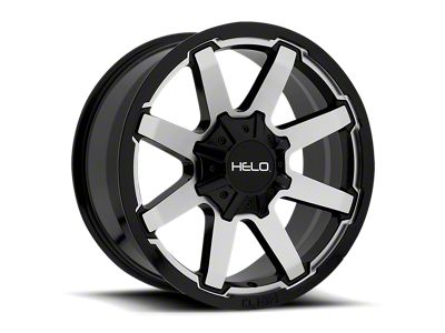 HELO HE909 Gloss Black Machined 6-Lug Wheel; 18x9; 0mm Offset (04-15 Titan)