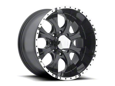 HELO HE791 MAXX Gloss Black Machined 6-Lug Wheel; 17x9; 18mm Offset (05-15 Tacoma)