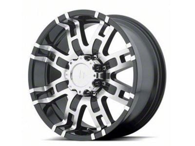 HELO HE835 Gloss Black Machined 6-Lug Wheel; 20x9; 18mm Offset (05-15 Tacoma)