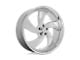 HELO HE835 Gloss Black Machined 6-Lug Wheel; 22x9.5; 18mm Offset (05-15 Tacoma)