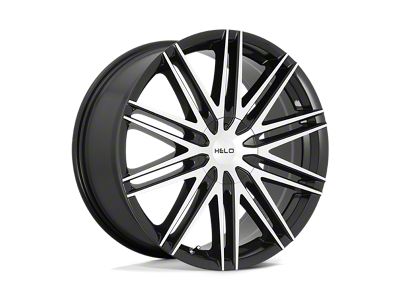 HELO HE880 Gloss Black Machined Face 5-Lug Wheel; 17x7.5; 42mm Offset (05-15 Tacoma)