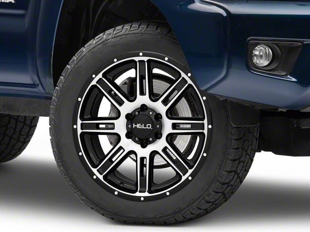 HELO HE900 Gloss Black Machined 6-Lug Wheel; 20x9; 18mm Offset (05-15 Tacoma)