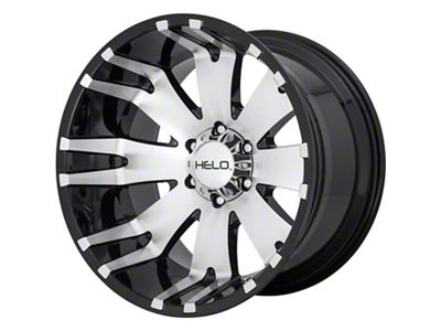 HELO HE917 Gloss Black Machined 6-Lug Wheel; 20x10; -18mm Offset (05-15 Tacoma)