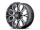 HELO HE879 Gloss Black Machined and Milled 6-Lug Wheel; 20x9; 18mm Offset (2024 Tacoma)