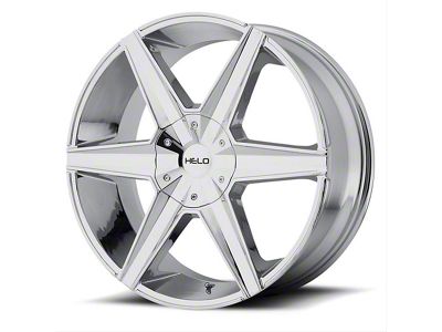 HELO HE887 Chrome 6-Lug Wheel; 22x9; 38mm Offset (2024 Tacoma)