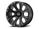 HELO HE901 Satin Black Machined with Dark Tint 6-Lug Wheel; 20x9; 18mm Offset (2024 Tacoma)
