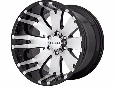 HELO HE917 Gloss Black Machined 6-Lug Wheel; 20x10; -18mm Offset (2024 Tacoma)