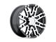 HELO HE835 Gloss Black Machined 6-Lug Wheel; 17x8; 0mm Offset (10-24 4Runner)