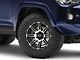 HELO HE900 Gloss Black Machined 6-Lug Wheel; 17x9; -12mm Offset (10-24 4Runner)