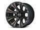 HELO HE901 Satin Black Machined with Dark Tint 6-Lug Wheel; 20x9; 18mm Offset (10-24 4Runner)