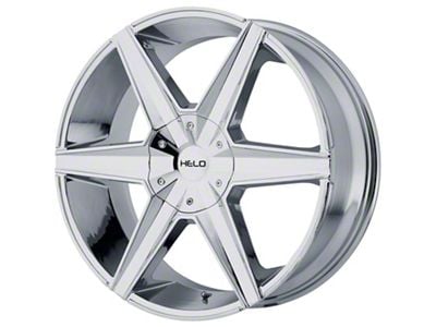 HELO HE887 Chrome 6-Lug Wheel; 22x9; 38mm Offset (21-24 Bronco, Excluding Raptor)