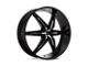 HELO HE866 Gloss Black with Removable Chrome Accents Wheel; 22x9.5; 35mm Offset (84-01 Jeep Cherokee XJ)