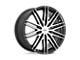 HELO HE880 Gloss Black Machined Face Wheel; 17x7.5; 42mm Offset (84-01 Jeep Cherokee XJ)