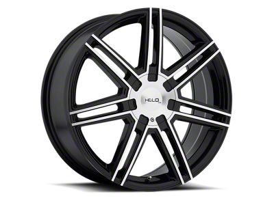 HELO HE884 Gloss Black with Machined Face Wheel; 20x8; 45mm Offset (84-01 Jeep Cherokee XJ)