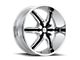 HELO HE891 Chrome Wheel; 20x8.5; 35mm Offset (84-01 Jeep Cherokee XJ)