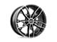 HELO HE907 Gloss Black Machined Wheel; 17x7; 38mm Offset (84-01 Jeep Cherokee XJ)