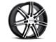 HELO HE884 Gloss Black with Machined Face Wheel; 20x8; 45mm Offset (93-98 Jeep Grand Cherokee ZJ)