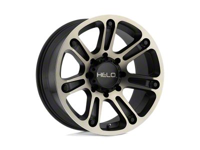 HELO HE904 Satin Black Machined Dark Tint Wheel; 20x9 (22-24 Jeep Grand Cherokee WL)