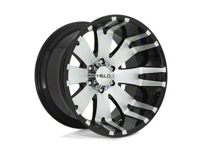 HELO HE917 Gloss Black Machined Wheel; 20x9; 0mm Offset (05-10 Jeep Grand Cherokee WK)