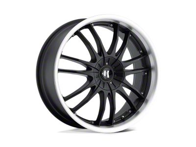 HELO HE845 Gloss Black Machined Wheel; 17x7.5; 42mm Offset (99-04 Jeep Grand Cherokee WJ)