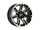 HELO HE904 Satin Black Machined Dark Tint Wheel; 17x9; 0mm Offset (99-04 Jeep Grand Cherokee WJ)