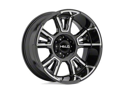 HELO HE914 Gloss Black Machined Wheel; 20x9; 0mm Offset (22-24 Jeep Grand Cherokee WL)