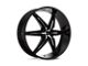 HELO HE866 Gloss Black with Removable Chrome Accents Wheel; 22x9.5 (97-06 Jeep Wrangler TJ)
