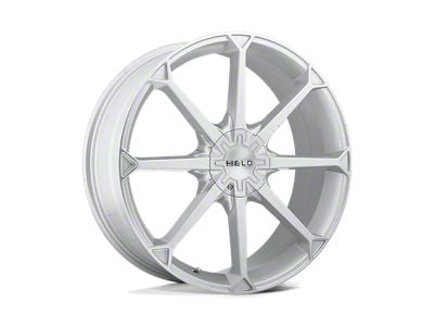 HELO HE870 Silver Wheel; 22x8.5; 42mm Offset (97-06 Jeep Wrangler TJ)