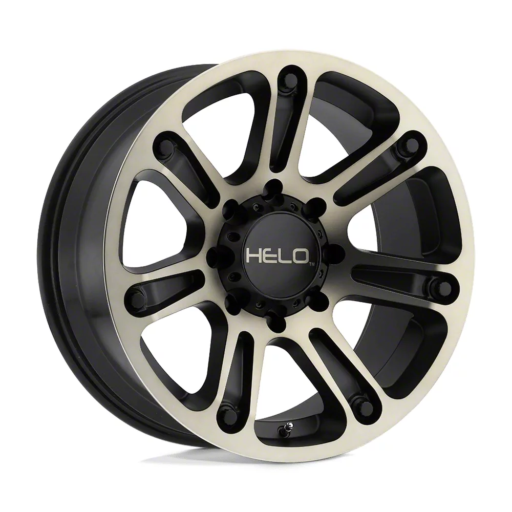 Helo Jeep Wrangler He904 Satin Black Machined Dark Tint Wheel 20x9