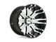 HELO HE917 Gloss Black Machined Wheel; 20x9; 0mm Offset (07-18 Jeep Wrangler JK)