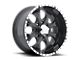 HELO HE791 MAXX Gloss Black Machined 6-Lug Wheel; 17x9; 18mm Offset (16-23 Tacoma)