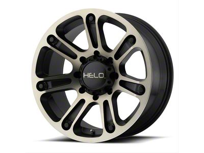 HELO HE904 Satin Black Machined with Dark Tint 6-Lug Wheel; 20x9; 18mm Offset (16-23 Tacoma)