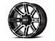 HELO HE900 Gloss Black Machined 6-Lug Wheel; 20x9; 0mm Offset (16-24 Titan XD)