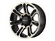 HELO HE904 Satin Black Machined with Dark Tint 6-Lug Wheel; 20x9; -12mm Offset (16-24 Titan XD)