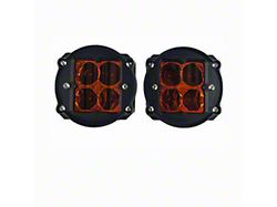 Heretic Studios Series 2 LED Fog Light Kit; Flood Beam; Amber Lens (10-24 4Runner)