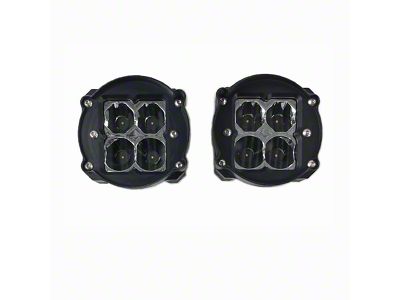 Heretic Studios Series 2 LED Fog Light Kit; Spot Beam; Clear Lens (10-24 4Runner)