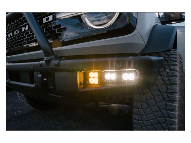 Heretic Studios LED Fog Light Kit; Clear Quattro Lens/Clear BA-2 Lens (21-24 Bronco w/ Modular Front Bumper)