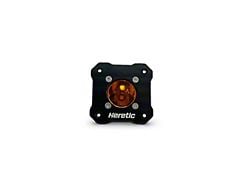 Heretic Studios BA-1R Flush Mount LED Pod Light with Amber Lens; Spot Beam (Universal; Some Adaptation May Be Required)