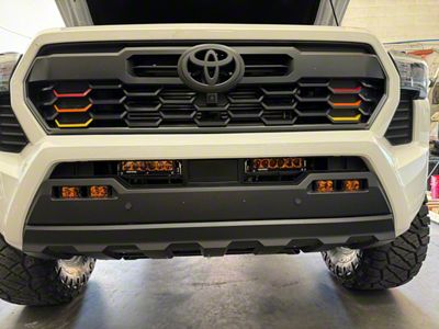 Heretic Studios Series 11 Amber Lens LED Fog Light Kit; Combo Beam (2024 Tacoma)