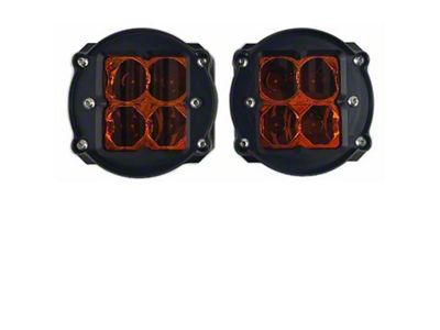 Heretic Studios Series 2 LED Fog Light Kit; Amber lens (14-21 Tundra)