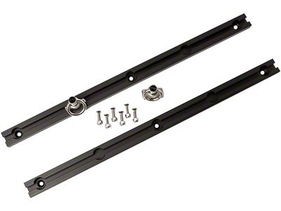 Slide-N-Lock Tie Down System; 22-Inches Long; Black Anodized (Universal; Some Adaptation May Be Required)