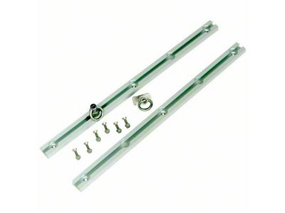 Slide-N-Lock Tie Down System; 22-Inches Long; Clear Anodized (Universal; Some Adaptation May Be Required)