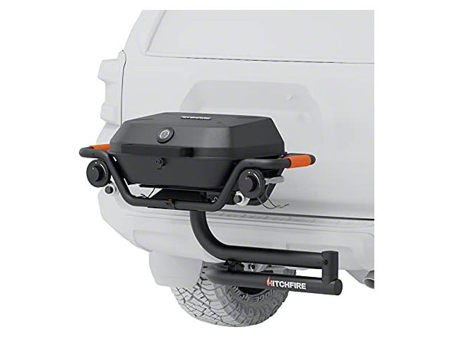 HitchFire Forge 15 Propane Hitch Mounted Grill; Passenger Side Swing (Universal; Some Adaptation May Be Required)