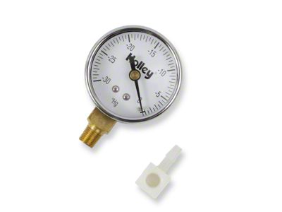 Holley 2-Inch Vacuum Gauge; 0 to 30 PSI (Universal; Some Adaptation May Be Required)