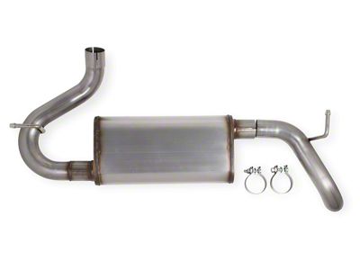 Hooker BlackHeart High Clearance Axle-Back Exhaust System (07-18 Jeep Wrangler JK)