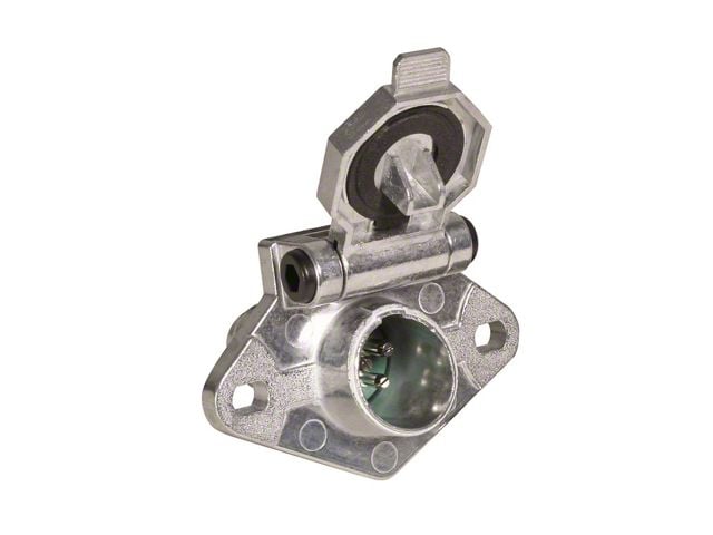 Endurance 6-Pole Round Vehicle End Connector; Metal Housing
