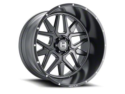 Hostile Diablo Asphalt 6-Lug Wheel; 24x12; -44mm Offset (05-15 Tacoma)