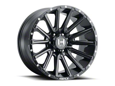 Hostile Typhoon Asphalt 6-Lug Wheel; 24x12; -44mm Offset (05-15 Tacoma)