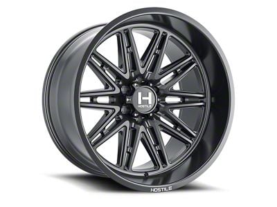 Hostile Maniac Asphalt 6-Lug Wheel; 22x12; -44mm Offset (10-24 4Runner)