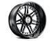 Hostile Lunatic Blade Cut 6-Lug Wheel; 20x9; 12mm Offset (21-24 Bronco, Excluding Raptor)